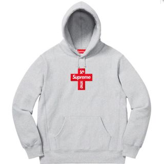 シュプリーム(Supreme)の(サイズL) Supreme®︎ cross box logo hoodie(パーカー)