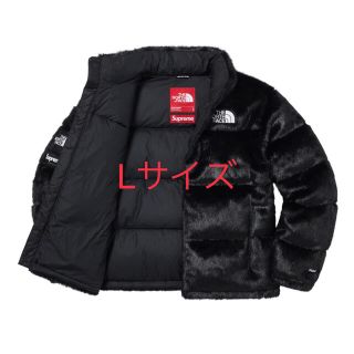 シュプリーム(Supreme)のSupreme/TNF Faux Fur Nuptse Jacket Black(ダウンジャケット)