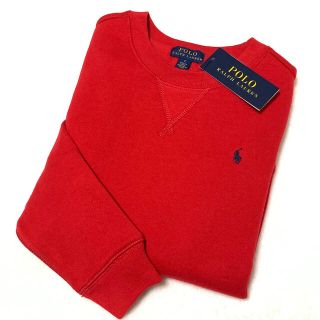 ポロラルフローレン(POLO RALPH LAUREN)の7/130 新品 ラルフローレン 裏起毛 スウェットシャツ / レッド(ジャケット/上着)