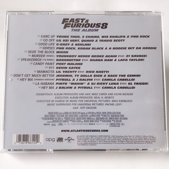 ワイルドスピード　アイスブレイク　FAST&FURIOUS 8 CD エンタメ/ホビーのCD(映画音楽)の商品写真