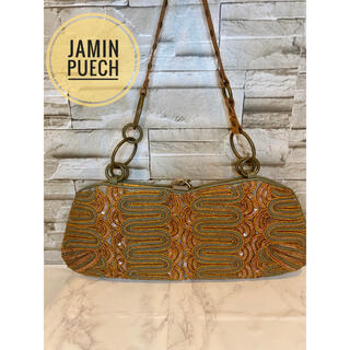 ジャマンピュエッシュ(JAMIN PUECH)の【JAMIM PUECH】ハンドバッグ　刺繍　スパンコール　レディース(ハンドバッグ)
