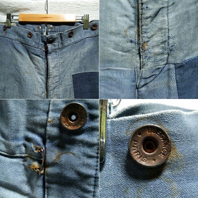 40s パッチワーク モールスキン ワークパンツ モンサンミッシェル 40s パッチワーク モールスキン ワークパンツ モンサンミッシェル
