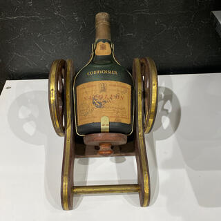 古酒 COURVOISIER ナポレオン 砲台付き - ウイスキー