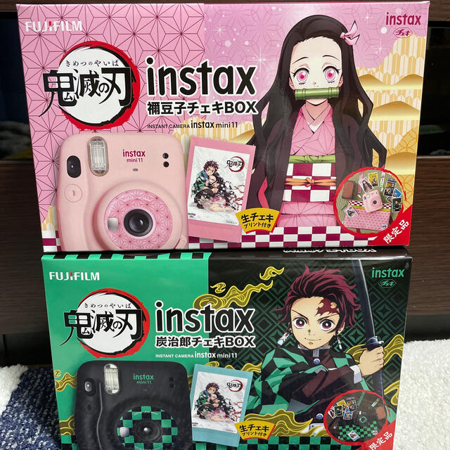 富士フイルム(フジフイルム)の鬼滅の刃　禰󠄀豆子チェキBOX 炭治郎チェキBOX エンタメ/ホビーのアニメグッズ(その他)の商品写真