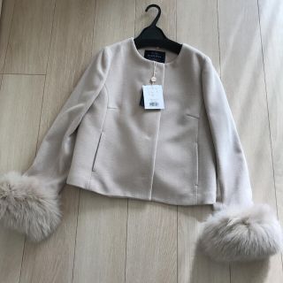 【美品】ジャスグリッティ★ファー付ショートコート