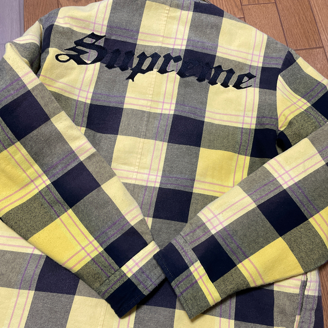 Supreme Quilted Flannel Shirt YELLOW M