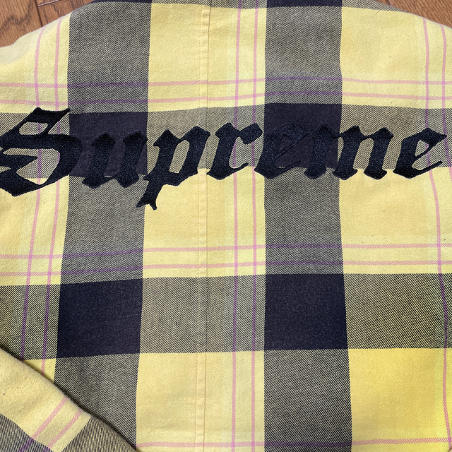 Supreme Quilted Flannel Shirt YELLOW M