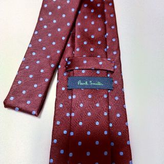 ポールスミス(Paul Smith)のPaul Smith 新品ネクタイ レッド系水色小水玉模様(ネクタイ)