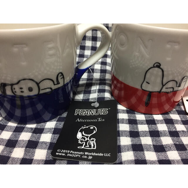 アフタヌーンティー×PEANUTS(スヌーピー)マグカップ2個セット