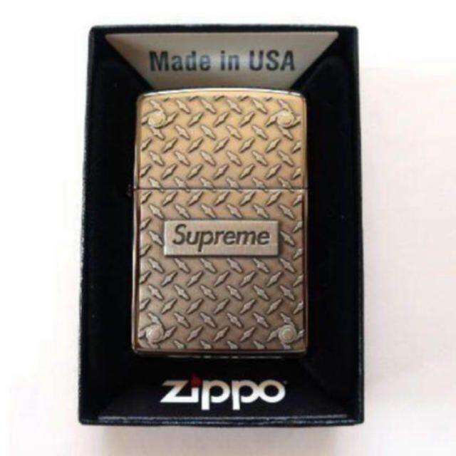 38％割引 格安お得 Supreme - 19Supreme Diamond Plate Zippoジッポ