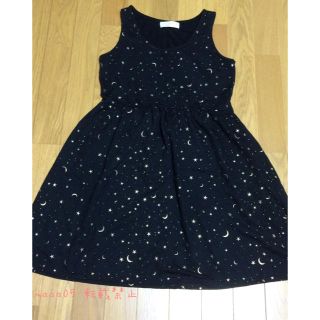 ダブルクローゼット(w closet)のw closet 宇宙柄 ワンピース(ミニワンピース)