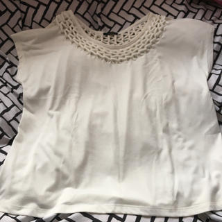 リエンダ(rienda)のrienda ホワイト編みトップス☆(Tシャツ(半袖/袖なし))