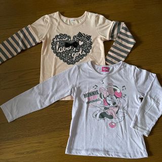 ディズニー(Disney)のカットソー ロングTシャツ 2枚　120(Tシャツ/カットソー)