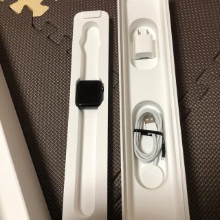 アップルウォッチ(Apple Watch)のapple watch 3 42mm スペースグレイ グレー(腕時計(デジタル))