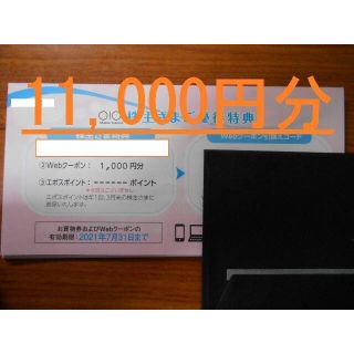 マルイ(マルイ)の（11,000円分 送料無料）株主優待　丸井　Webクーポン　マルイ(ショッピング)