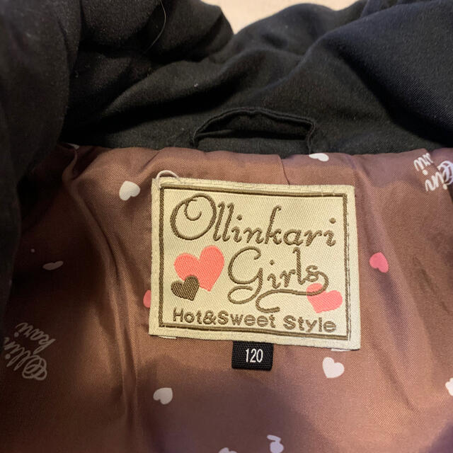 OLLINKARI(オリンカリ)のキッズダウンコート　値下げしました❗️ キッズ/ベビー/マタニティのキッズ服女の子用(90cm~)(コート)の商品写真