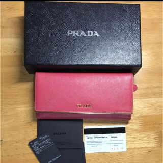 プラダ(PRADA)のPRADA プラダ サフィアーノ 長財布 美品本物❤︎(財布)