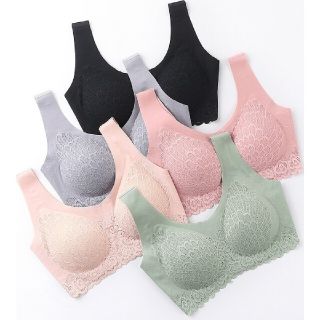 L-B♡美胸♡　ラテックスブラ　ナイトブラ　シームレスブラ　ノンワイヤーブラ(ブラ)