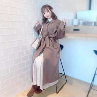 買いました SNIDEL ステンカラーリバーコート モカ ロングコート