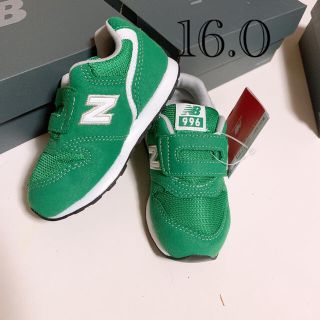 ニューバランス(New Balance)の16.0 新品 ニューバランス スニーカー 996 グリーン キッズ ベビー(スニーカー)