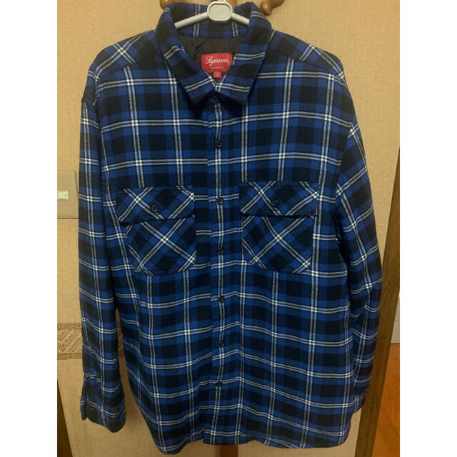 Supreme Quilted Flannel Shirt サイズL