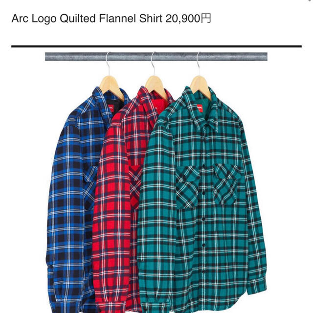 Supreme Quilted Flannel Shirt サイズL