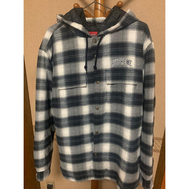 Supreme Quilted Flannel Shirt サイズL