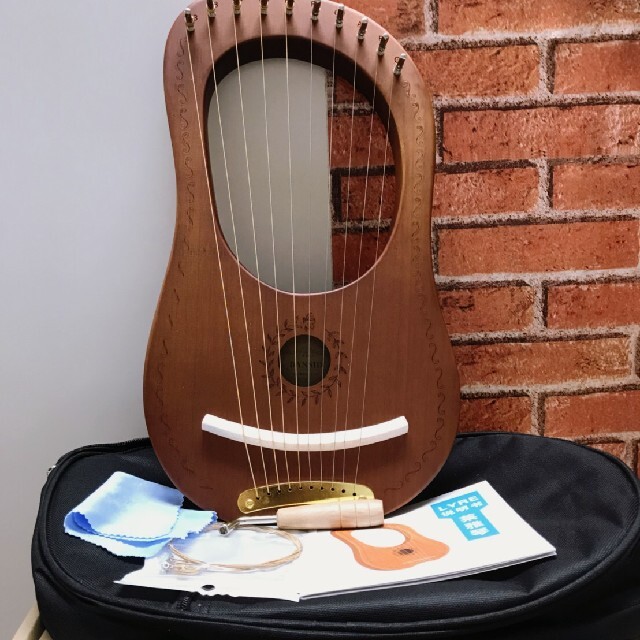 ハープ　ケース付き　木製　弦楽器 1