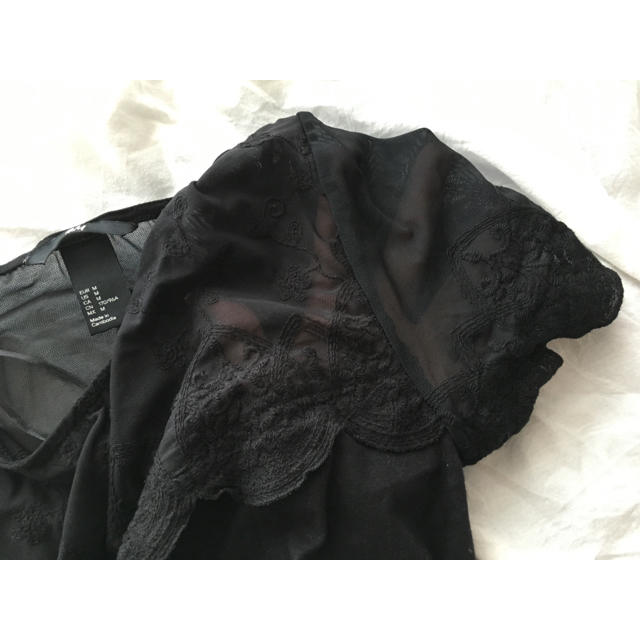 H&M(エイチアンドエム)の🌿🌳レースシャツ🌿🌳 レディースのトップス(Tシャツ(半袖/袖なし))の商品写真