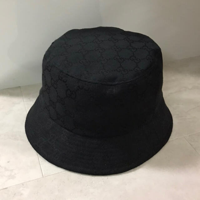 Gucci(グッチ)のGUCCI 帽子 GG柄 ブラック レディースの帽子(ハット)の商品写真
