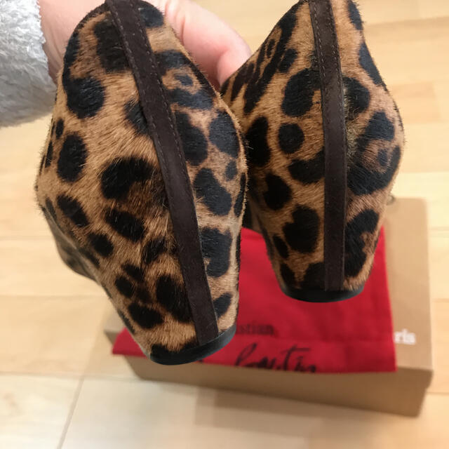 Christian Louboutin(クリスチャンルブタン)のクリスチャンルブタン　ヒョウ柄ハラコパンプス レディースの靴/シューズ(ハイヒール/パンプス)の商品写真