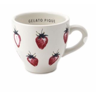 ジェラートピケ(gelato pique)のストロベリーマグカップ ホワイト(グラス/カップ)