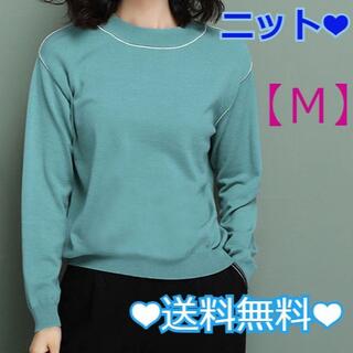 【新品】刺繍入り　ニット　Ｍサイズ　[B10](ニット/セーター)