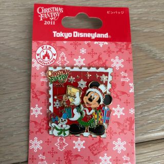 ディズニー(Disney)のTDL★2011年クリスマスピンバッチ新品(バッジ/ピンバッジ)