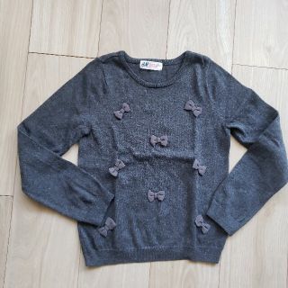 エイチアンドエム(H&M)のグレーニット　120(ニット)