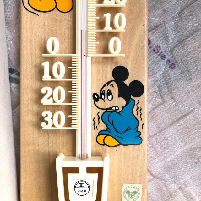 Disney(ディズニー)のディズニー ミッキーマウス　寒暖計　昭和　レトロファンシー　激レア品ヴィンテージ エンタメ/ホビーのコレクション(その他)の商品写真