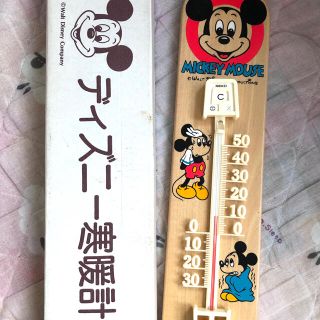 ディズニー(Disney)のディズニー ミッキーマウス　寒暖計　昭和　レトロファンシー　激レア品ヴィンテージ(その他)