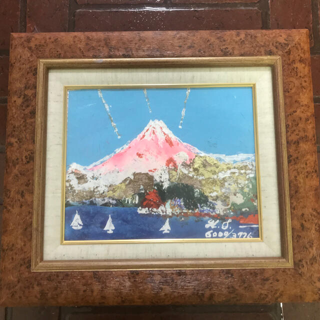 油絵赤富士、SMの小品、画家、糸川裕志の富士山曼荼羅ポップアート 油絵赤富士、SMの小品、画家、糸川裕志の富士山曼荼羅ポップアート