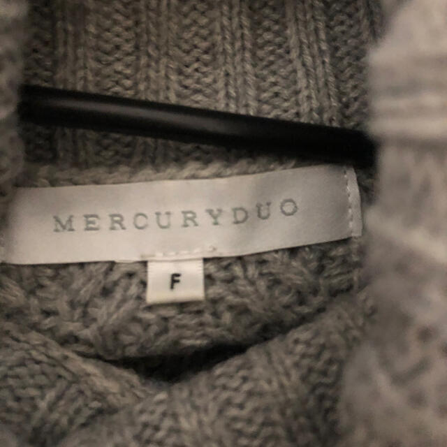 MERCURYDUO(マーキュリーデュオ)のマーキュリーデュオ　ニットワンピース レディースのワンピース(ひざ丈ワンピース)の商品写真