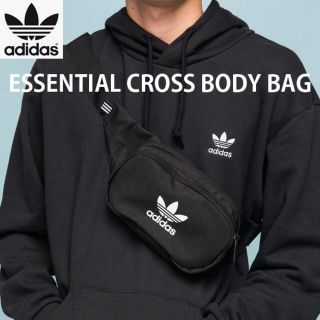 アディダス(adidas)の新品アディダスオリジナルス ウエストバッグ 黒 ブラック(ウエストポーチ)