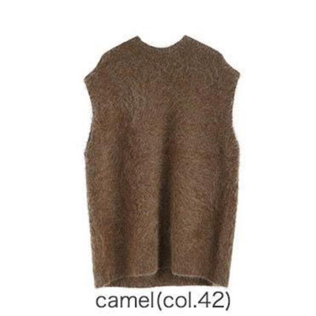 Shinzone(シンゾーン)の新品 THE SHINZONE シンゾーン ALPACA VEST キャメル レディースのトップス(ベスト/ジレ)の商品写真