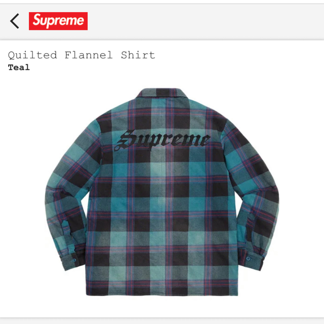 Supreme Quilted Flannel Shirt フランネルシャツ 開店祝い 8745円引き