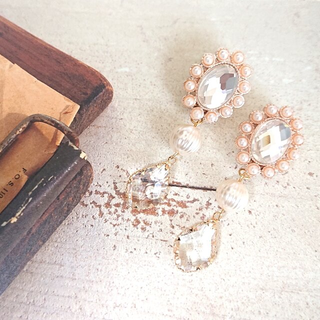 ＃012 miroir mural earrings(イヤリング)