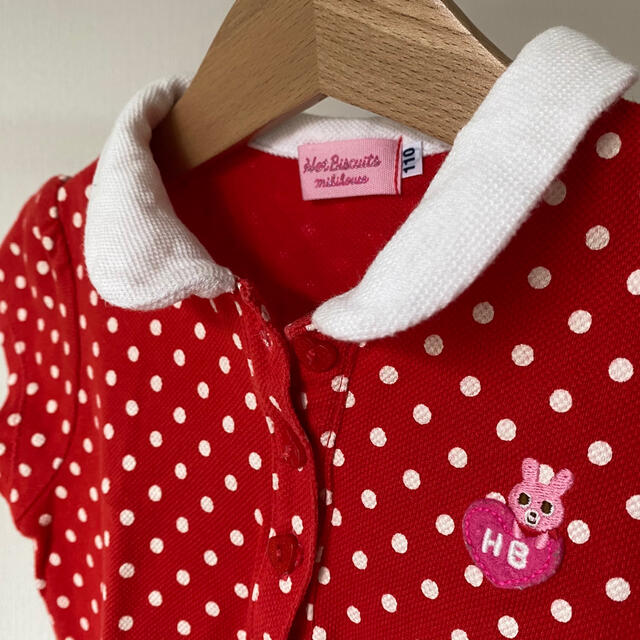 ホットビスケッツ kidsドットワンピース キッズ/ベビー/マタニティのキッズ服女の子用(90cm~)(ワンピース)の商品写真