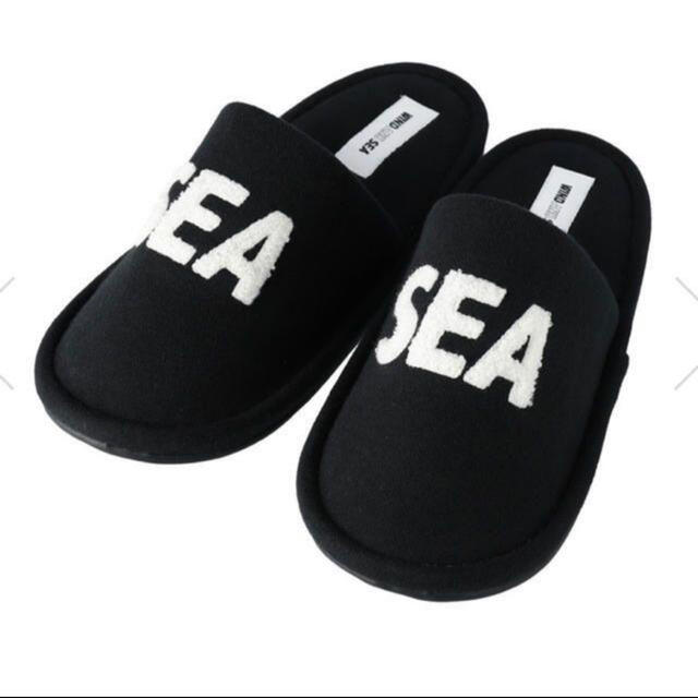 wind and sea WDS box slipper スリッパ　黒