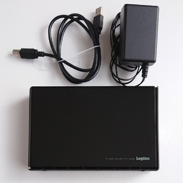 ロジテック LHD-EN2000U2W 2TB ハードディスク スマホ/家電/カメラのPC/タブレット(PC周辺機器)の商品写真