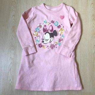 ベルメゾン(ベルメゾン)のディズニーワンピ　ミニー120 薄裏起毛(Tシャツ/カットソー)