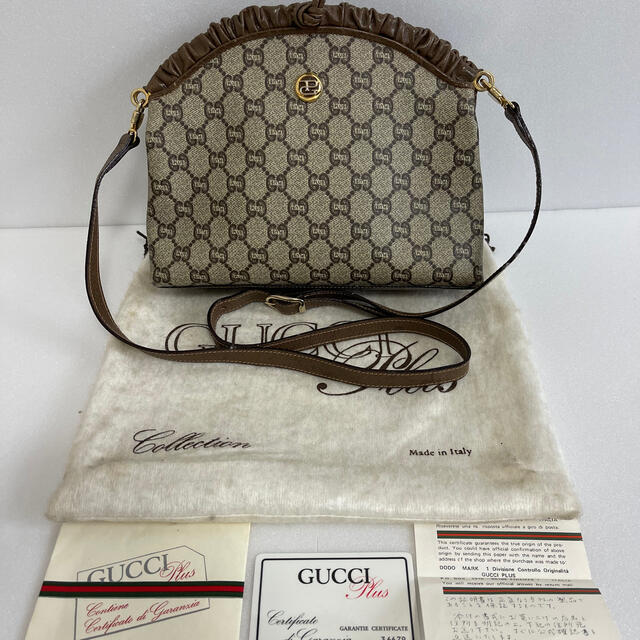 Gucci - GUCCI オールドグッチ グッチプラス ショルダーバッグの通販 by たけし's shop｜グッチならラクマ