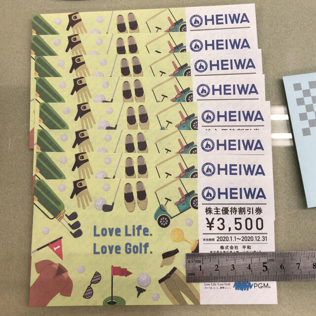 HEIWA（平和）株主優待割引券　28,000円分（=8枚×3500円分）その他