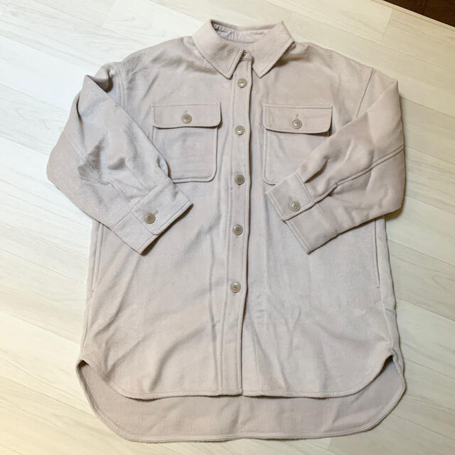 w closet(ダブルクローゼット)のw closet✼ウール混シャギーBIGシャツはおり レディースのジャケット/アウター(ブルゾン)の商品写真